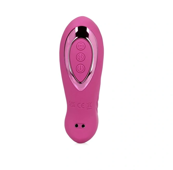 Vibrator Thrusting&Tapping, 10 Moduri Stimulatoare, Silicon, USB, Roz, 15.6 cm, #5, Erotic24.ro