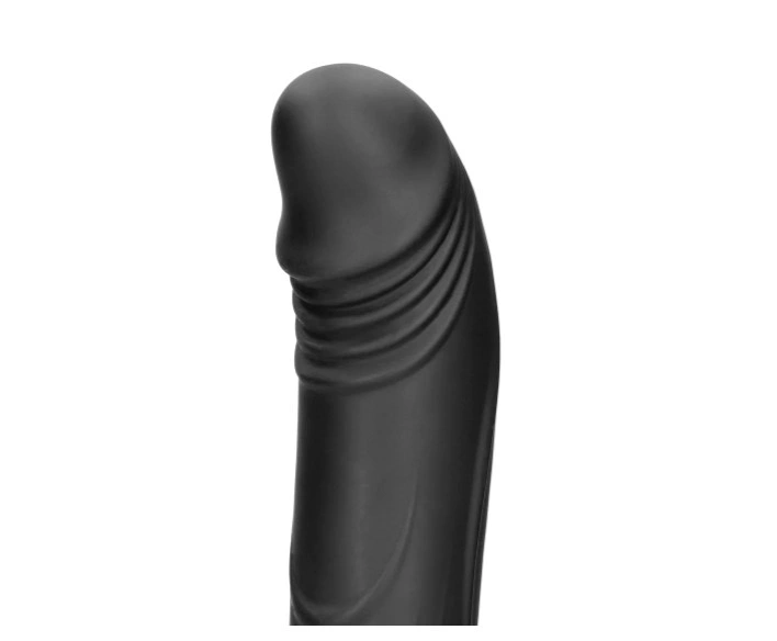 Vibrator Realist Hand Held, 10 Moduri Vibratii, Silicon Lichid, Negru, USB, #4, Erotic24.ro