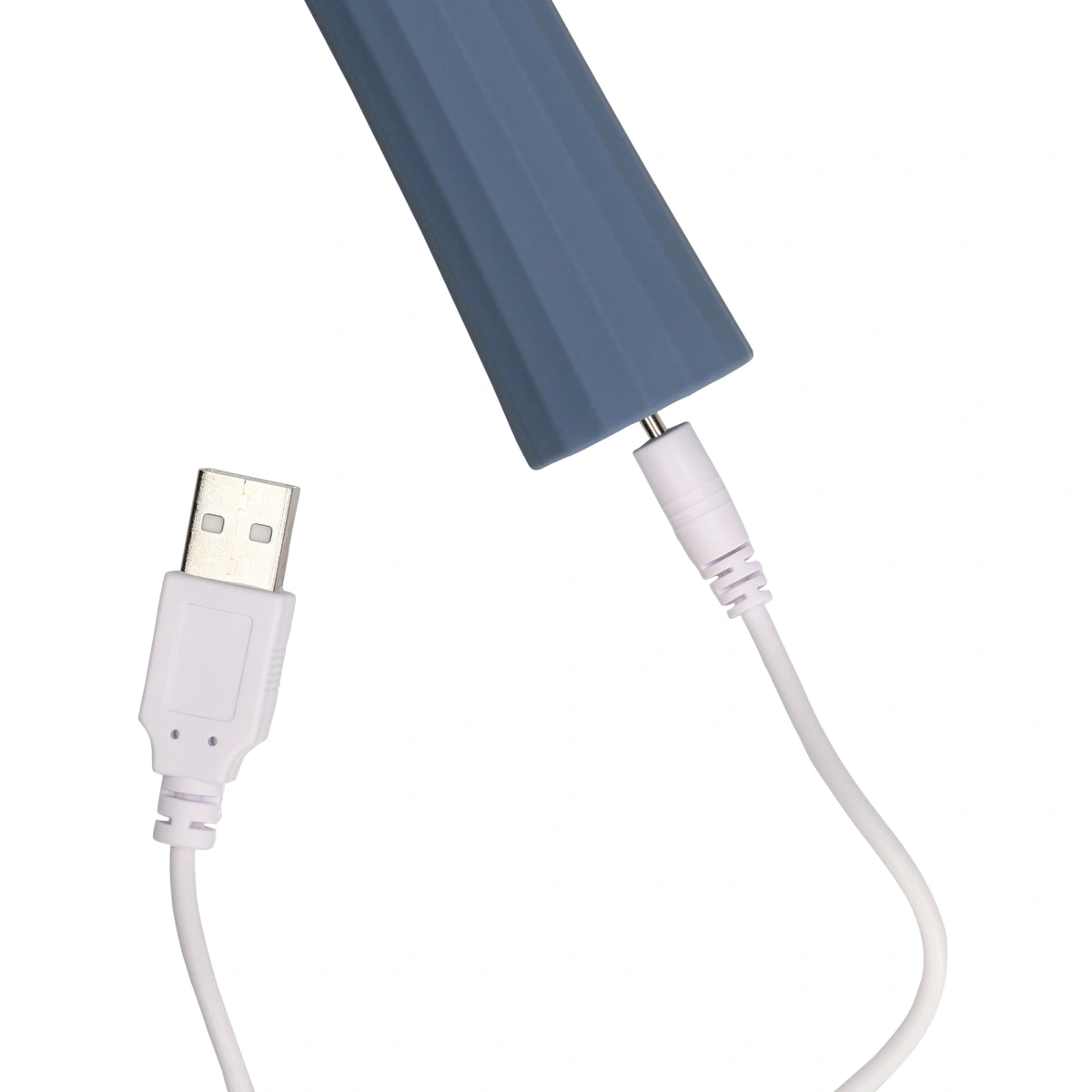 Vibrator Masaj Loveline Powerful Wand, 20 Moduri Vibratii, Silicon, USB, Albastru, 29.5 cm, #5, Erotic24.ro