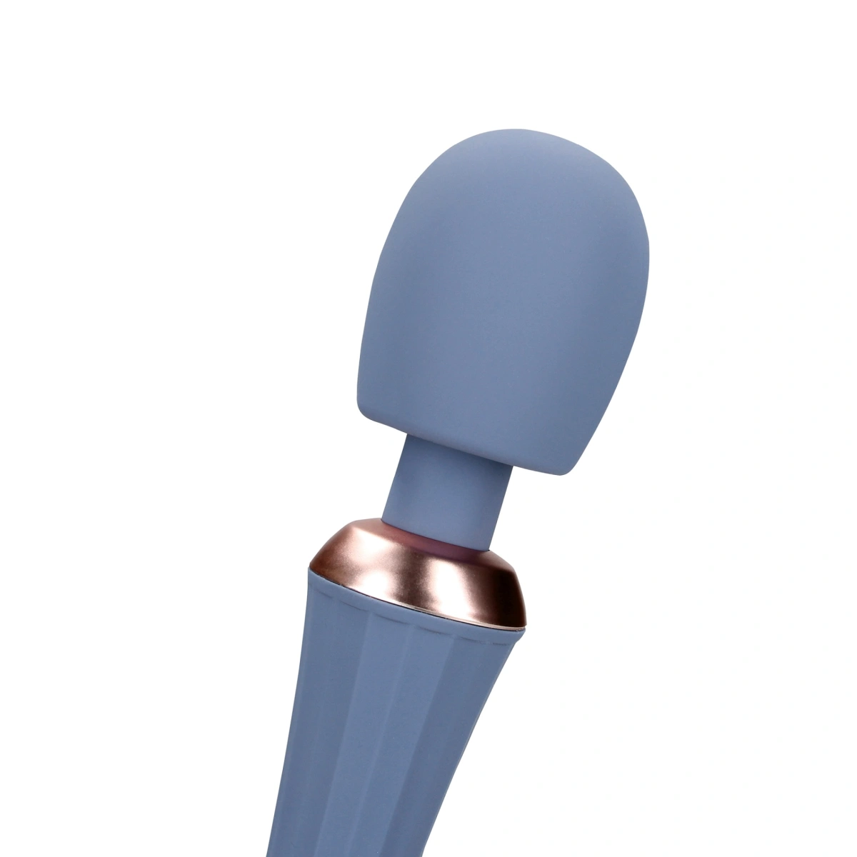 Vibrator Masaj Loveline Powerful Wand, 20 Moduri Vibratii, Silicon, USB, Albastru, 29.5 cm, #3, Erotic24.ro