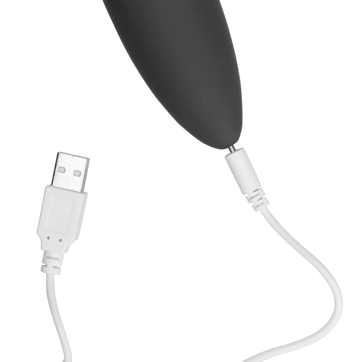 Vibrator Masaj Powerful Wand, 20 Moduri Vibratii, Silicon, USB, Gri, 30.5 cm, Nr. 5, Erotic24.ro