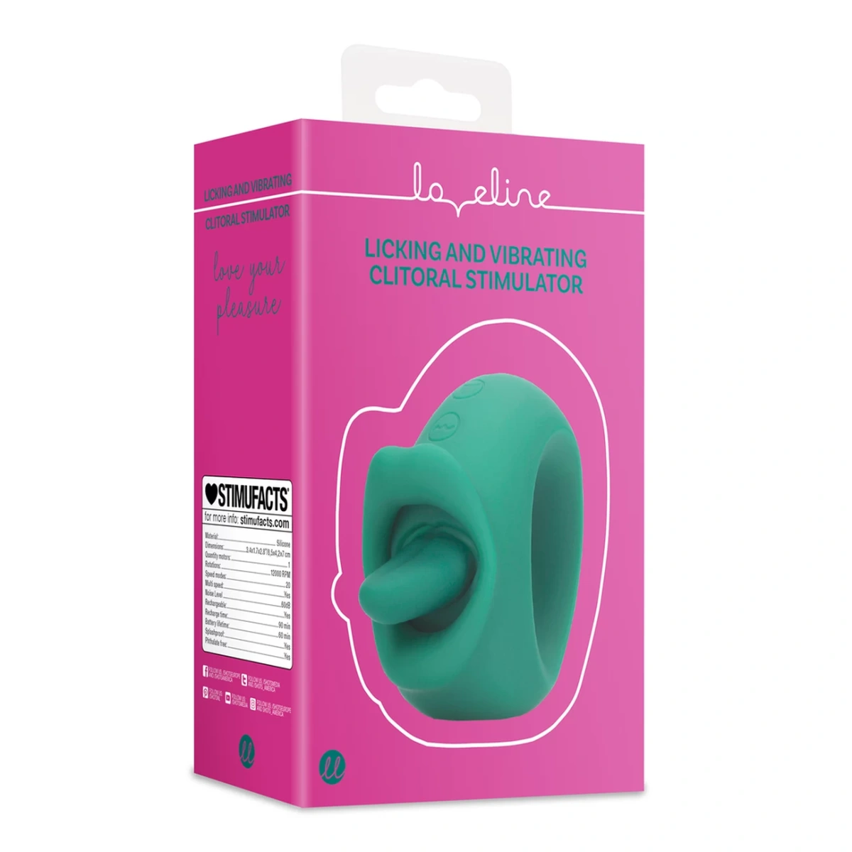 Stimulator Clitoris Licking&Vibrating, 20 Moduri Stimulatoare, Silicon, USB, Verde, 8.5 cm, #6, Erotic24.ro