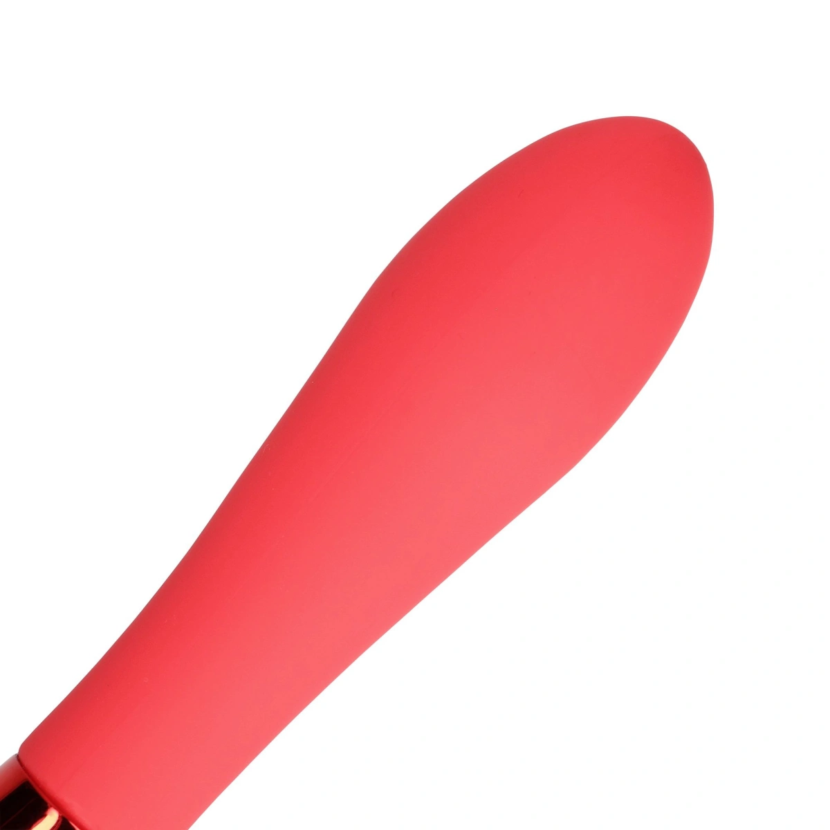 Vibrator Silicone Smooth Vibrator, 10 Moduri Vibratii, Silicon, USB, Rosu, 20.5 cm, #2, Erotic24.ro