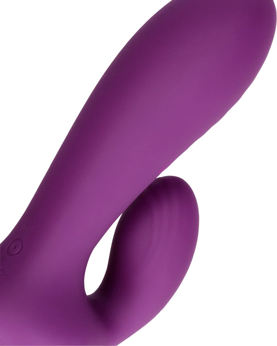 Vibrator Punctul G Ultra Soft Loveline, 10 Moduri Vibratii, Silicon, USB, Violet, 13.3 cm, Nr. 4, Erotic24.ro
