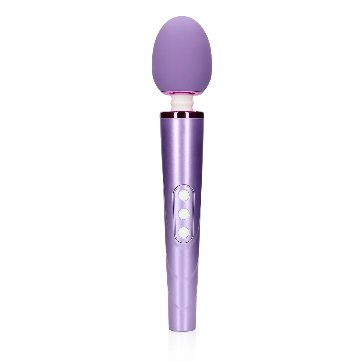 Vibrator Masaj Loveline, 6 Moduri Vibratii, Silicon, USB, Mov Deschis, 25.8 cm