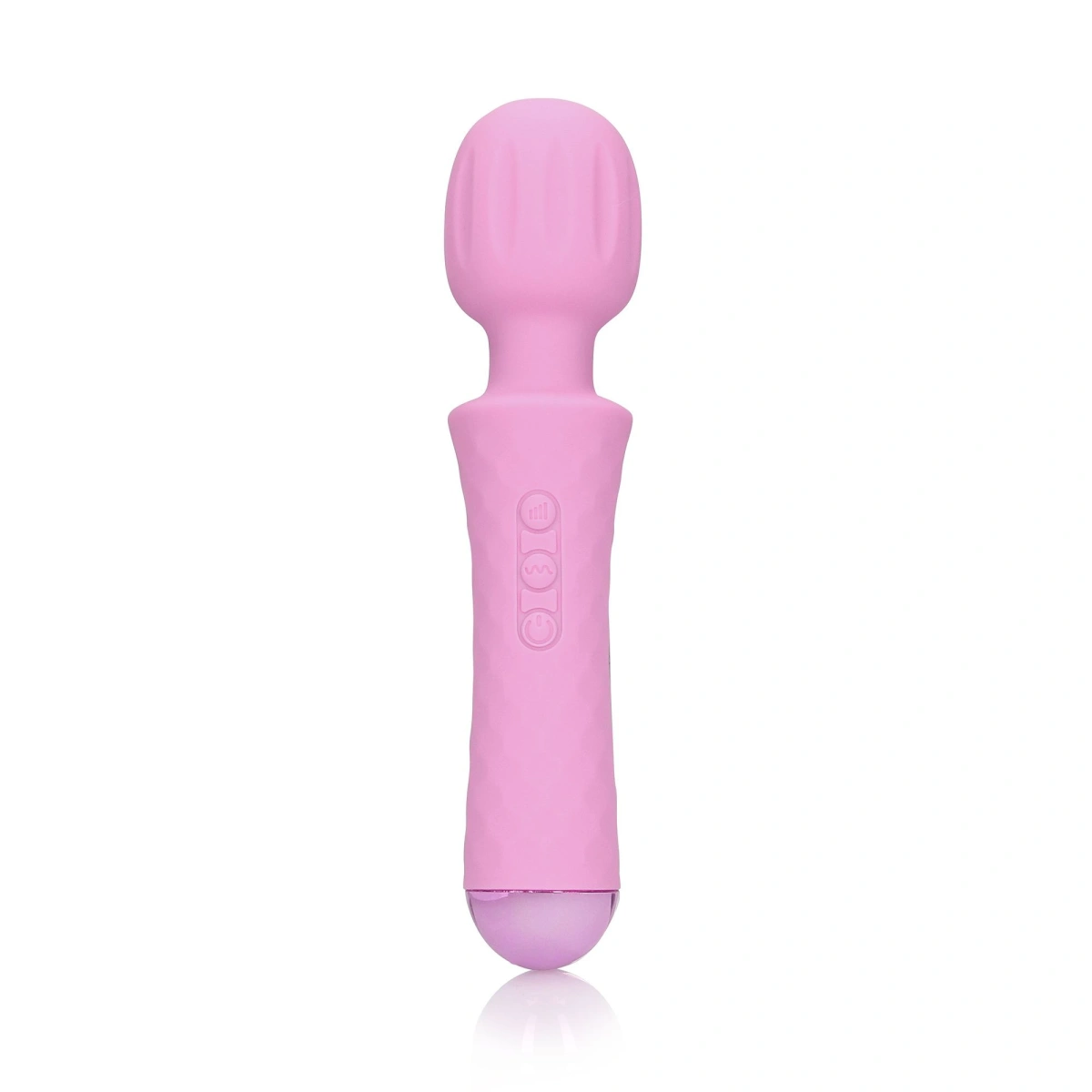 Vibrator Masaj Small Wand Vibrator, 20 Moduri Vibratii, 8 Intensitati, Silicon, USB, Roz, 20.7 cm