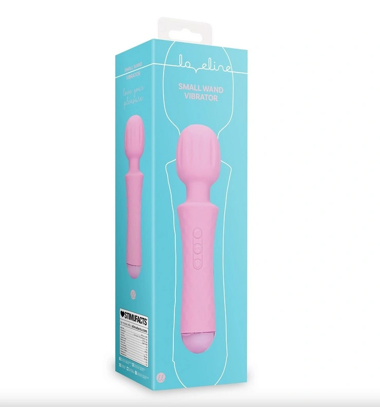 Vibrator Masaj Small Wand Vibrator, 20 Moduri Vibratii, 8 Intensitati, Silicon, USB, Roz, 20.7 cm, #6, Erotic24.ro