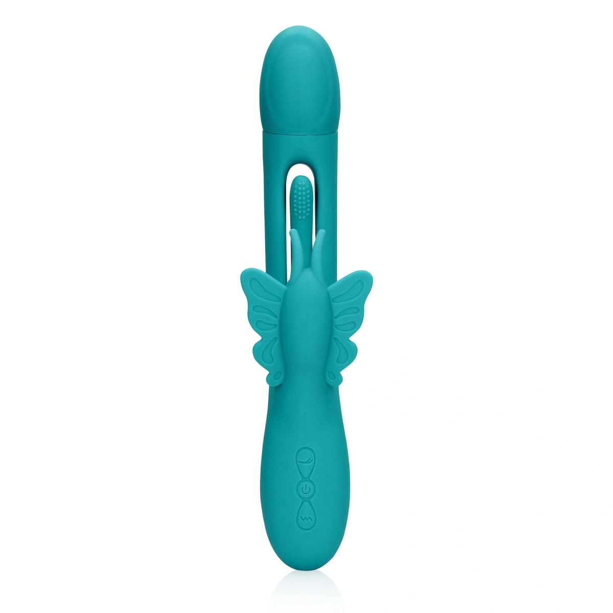 Vibrator Flapping G-Spot Butterfly, 21 Moduri Stimulatoare, Silicon, USB, Albastru, 25.7 cm, Nr. 3, Erotic24.ro
