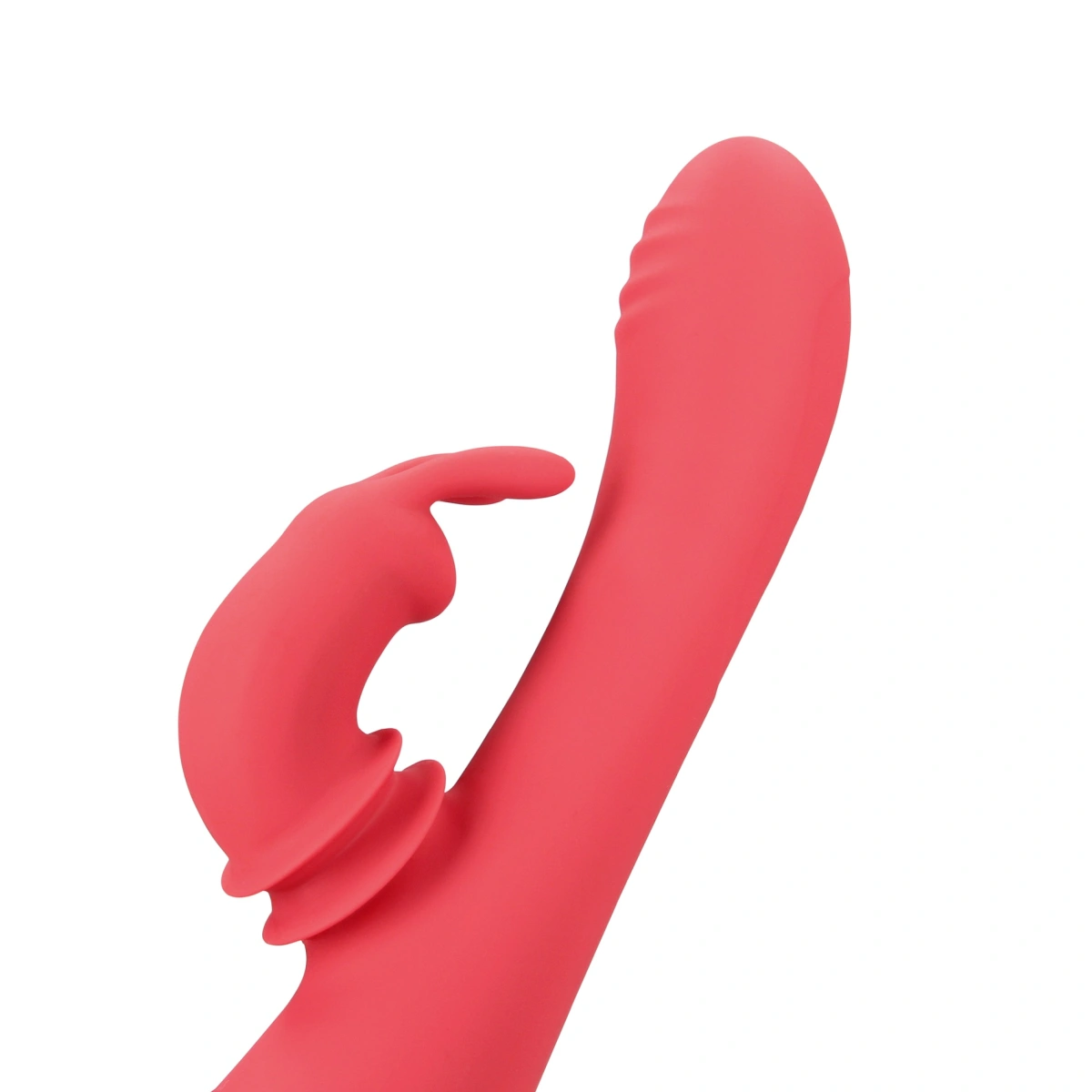 Vibrator Iepuras Swinging Rabbit, 20 Moduri Vibratii, Silicon, USB, Rosu, 22.5 cm, Nr. 4, Erotic24.ro
