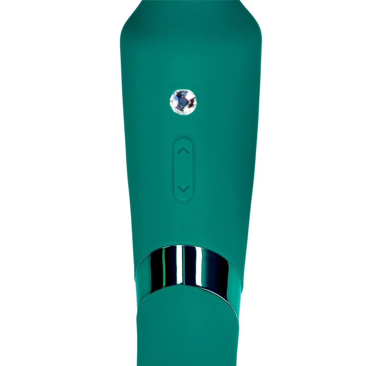 Vibrator Masaj Double-Sided Wand, 10+10 Moduri Vibratii, Silicon, USB, Verde, 23.5 cm, Nr. 4, Erotic24.ro