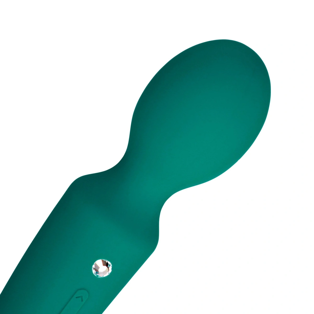 Vibrator Masaj Double-Sided Wand, 10+10 Moduri Vibratii, Silicon, USB, Verde, 23.5 cm, Nr. 2, Erotic24.ro