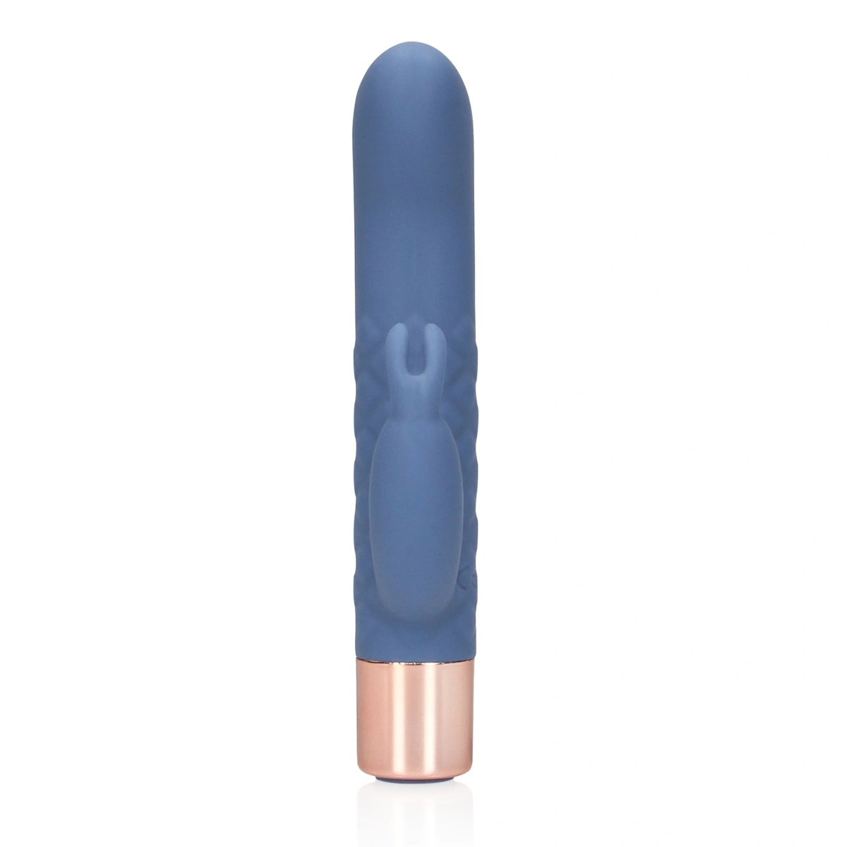 Vibrator Iepuras Mini Rabbit, 10 Moduri Vibratii, Silicon, USB, Albastru, 14.3 cm, Nr. 3, Erotic24.ro