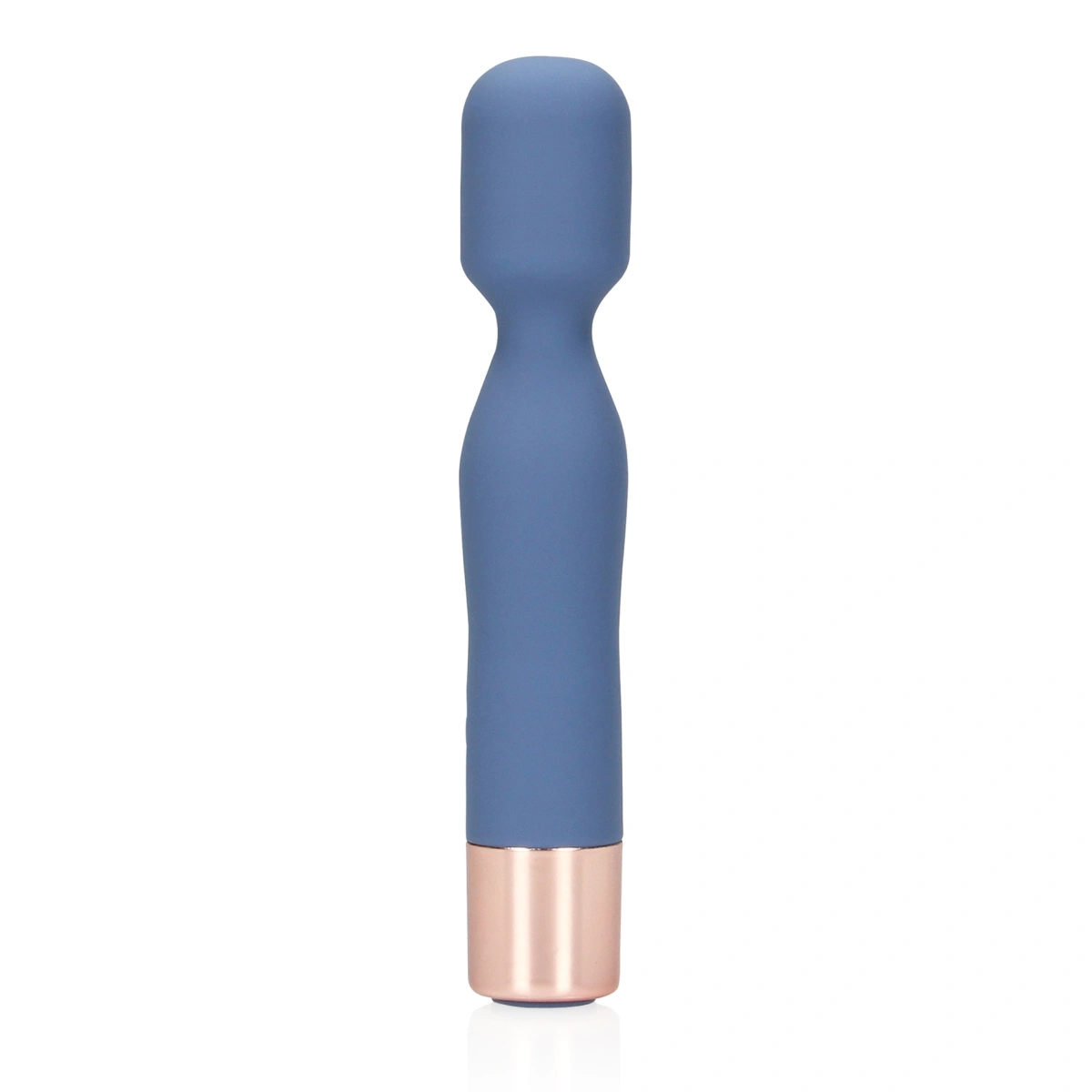 Vibrator Mini Wand Blue Horizon, 10 Moduri Vibratii, Silicon, USB, Albastru, 14.3 cm