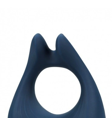 Inel Penis Pointed Vibrating Cock Ring, 10 Moduri Vibratii, Silicon, USB, Albastru, Nr. 5, Erotic24.ro