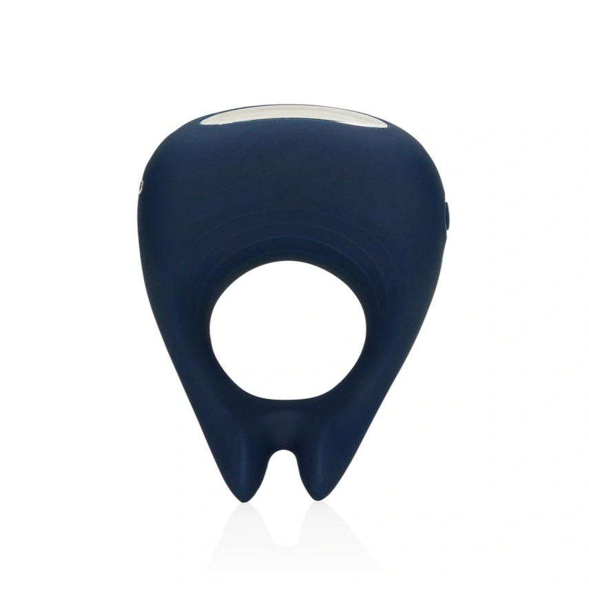 Inel Penis Pointed Vibrating Cock Ring, 10 Moduri Vibratii, Silicon, USB, Albastru, Nr. 2, Erotic24.ro