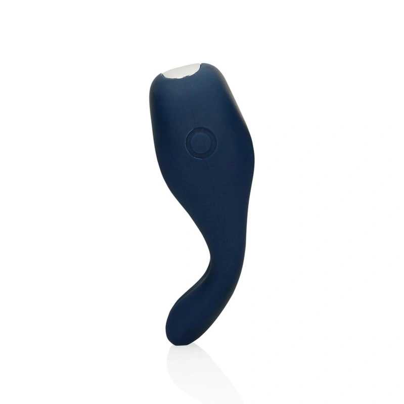 Inel Penis Pointed Vibrating Cock Ring, 10 Moduri Vibratii, Silicon, USB, Albastru, Nr. 3, Erotic24.ro