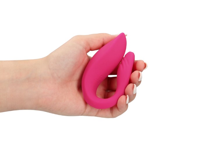 Vibrator Cuplu Couple Toy Remote Control, 10 Moduri Vibratii, Silicon, USB, Roz, Nr. 6, Erotic24.ro