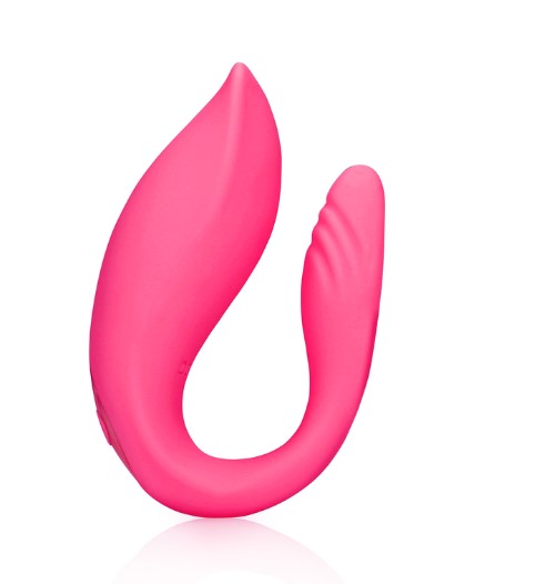 Vibrator Cuplu Couple Toy Remote Control, 10 Moduri Vibratii, Silicon, USB, Roz, Nr. 3, Erotic24.ro