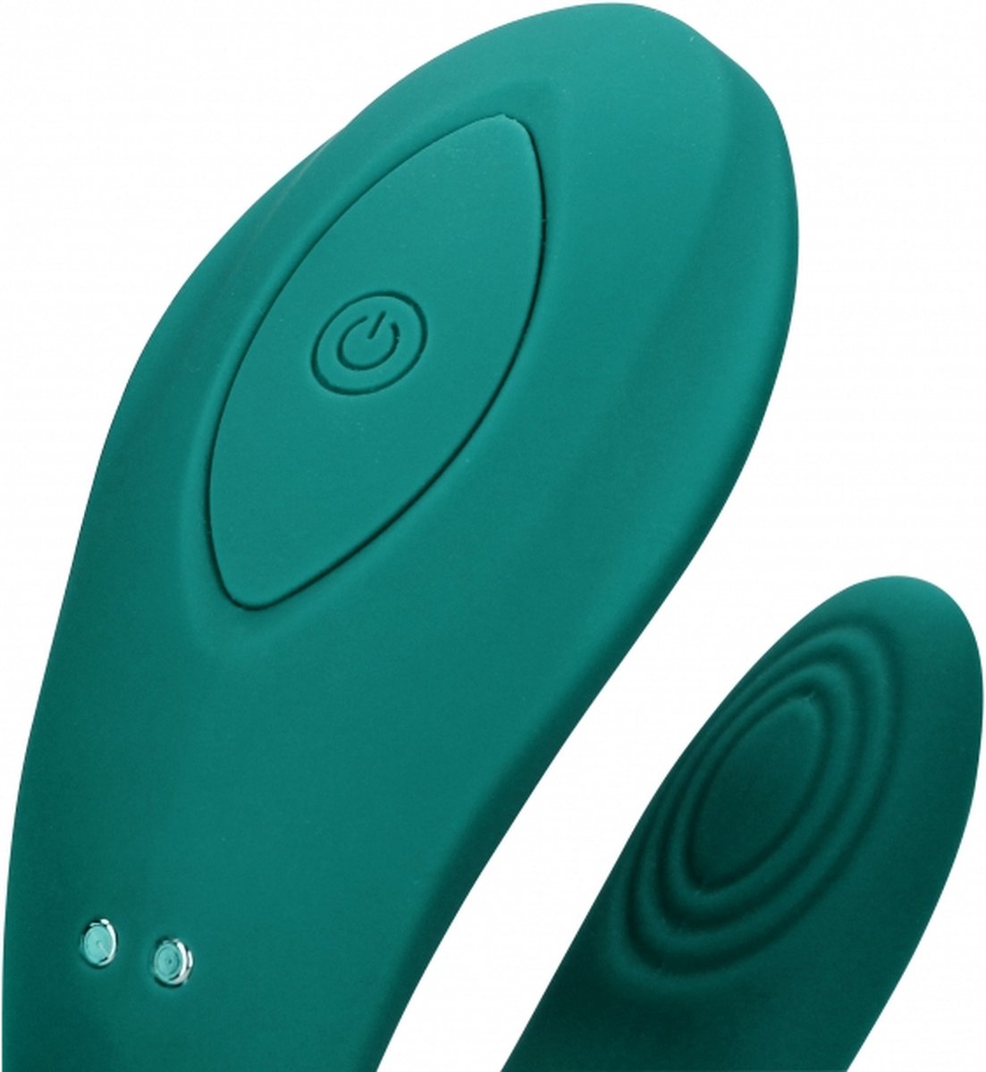 Vibrator Cuplu Loveline, 10 Moduri Vibratii, Remote Control, Silicon, USB, Verde, #4, Erotic24.ro