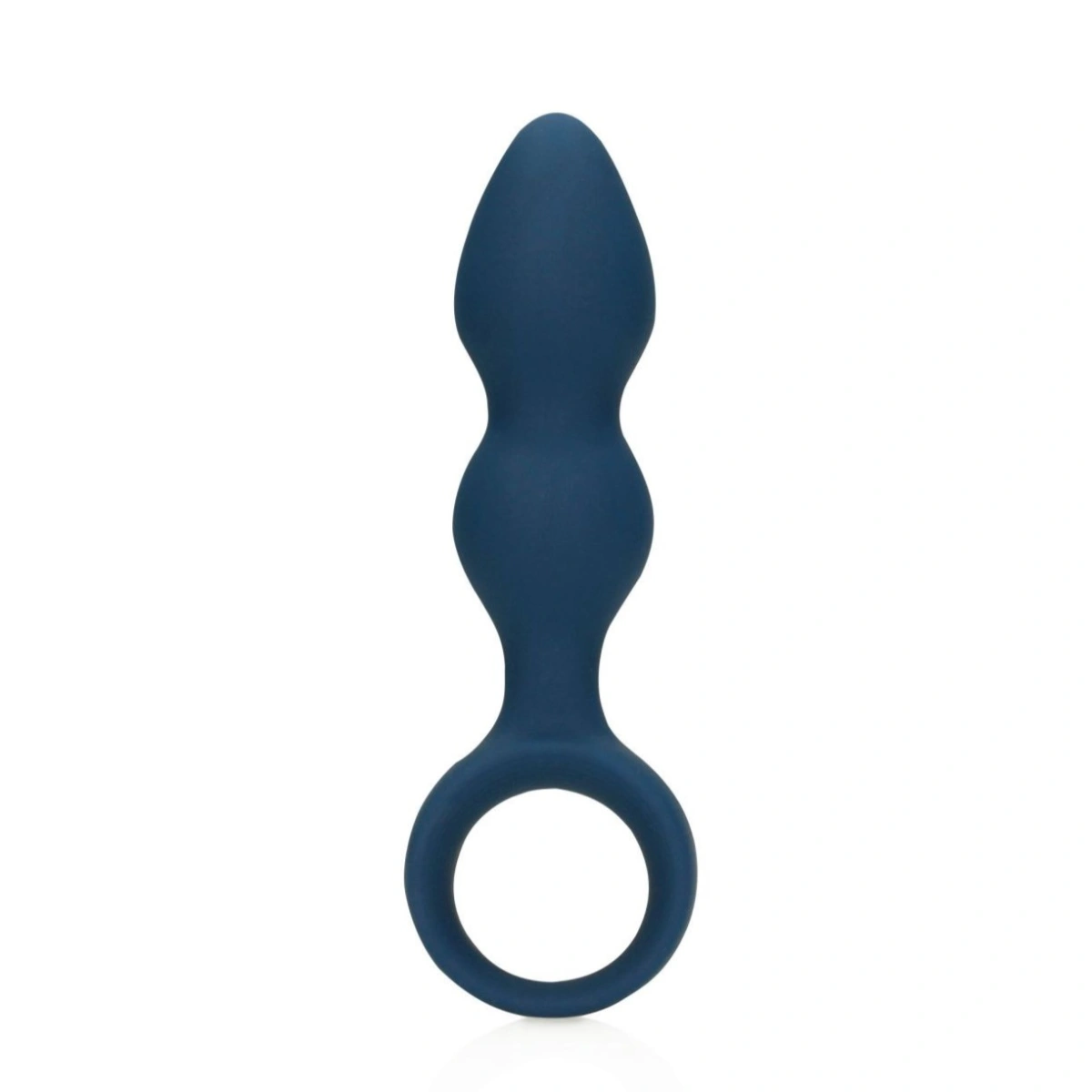 Dop Anal Small Teardrop, Silicon, Albastru, 13.2 cm