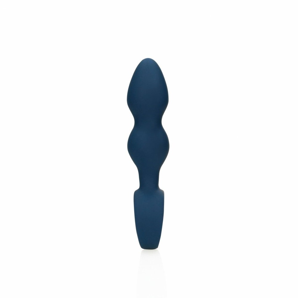 Dop Anal Medium Teardrop, Silicon, Albastru, 15.4 cm, #3, Erotic24.ro
