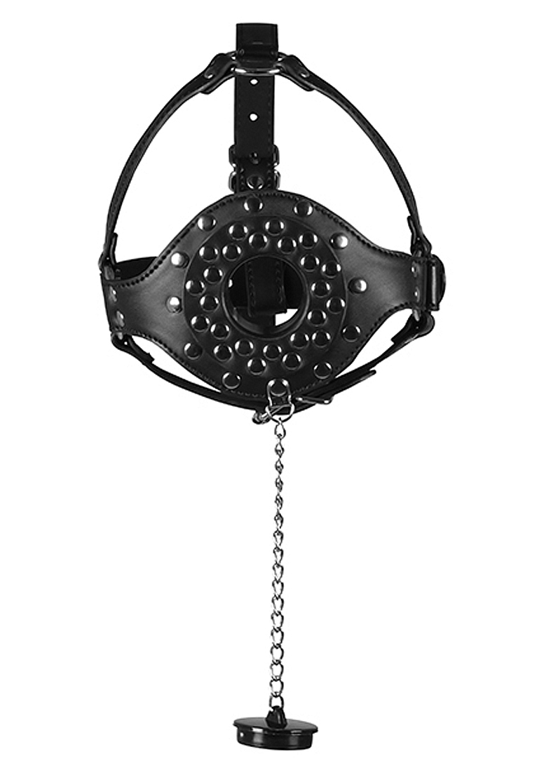 Calus Open Mouth Head Harness cu Dop, #4, Erotic24.ro