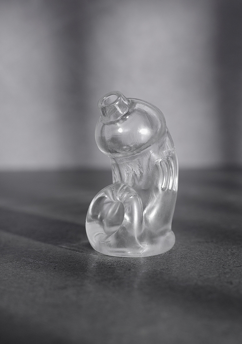 Cusca de Castitate Model 29, TPE Transparent, Nr. 6, Erotic24.ro