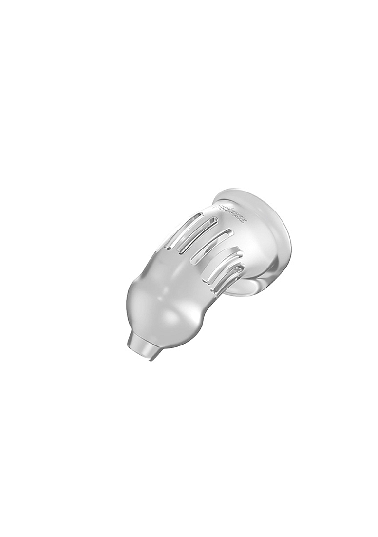 Cusca de Castitate Model 29, TPE Transparent, Nr. 2, Erotic24.ro