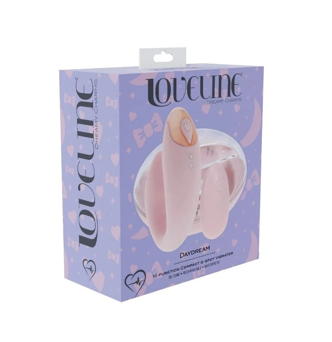 Vibrator Daydream, Remote Control, 10 Moduri Vibratii, Silicon, USB Magnetic, Roz, 8.5 cm, Nr. 6, Erotic24.ro