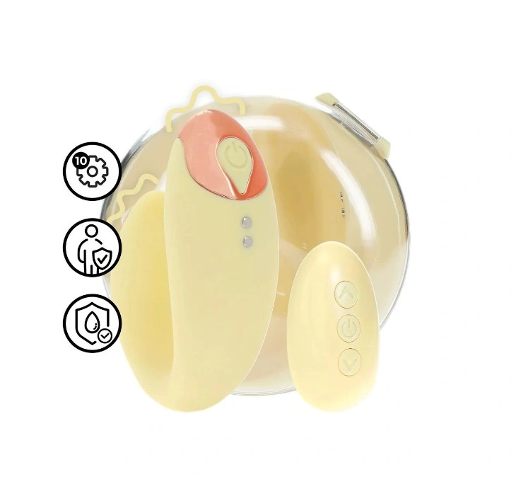 Vibrator Daydream, Remote Control, 10 Moduri Vibratii, Silicon, USB Magnetic, Galben, 8.5 cm, Nr. 1, Erotic24.ro