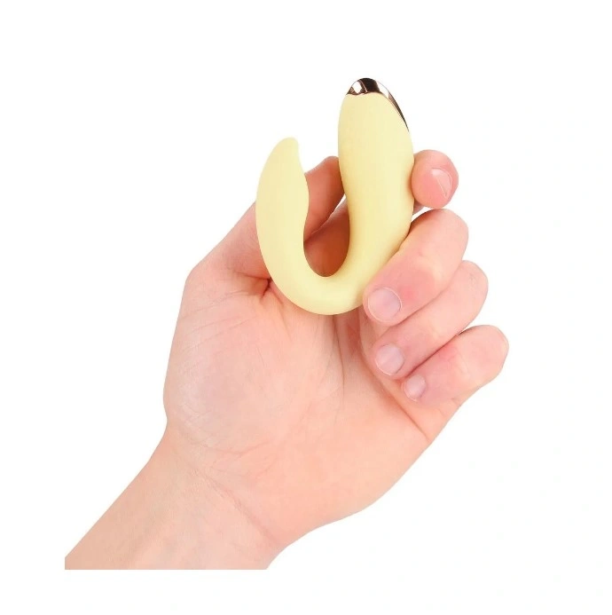 Vibrator Daydream, Remote Control, 10 Moduri Vibratii, Silicon, USB Magnetic, Galben, 8.5 cm, Nr. 4, Erotic24.ro