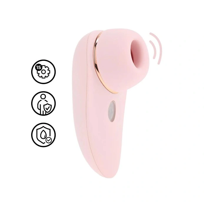 Stimulator Aurie 15 Moduri Tapare, 2 Accesorii Interschimbabile, Silicon si ABS, USB Magnetic, Roz, 12 cm, #1, Erotic24.ro