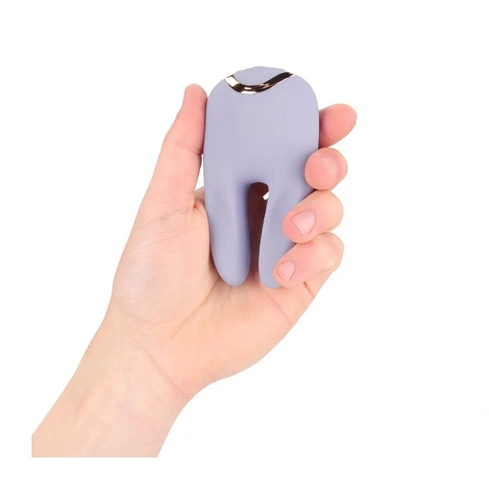 Stimulator Bonnie Double-Ended, 13 Moduri Tapare, Silicon, USB, Mov, 11 cm, Nr. 5, Erotic24.ro