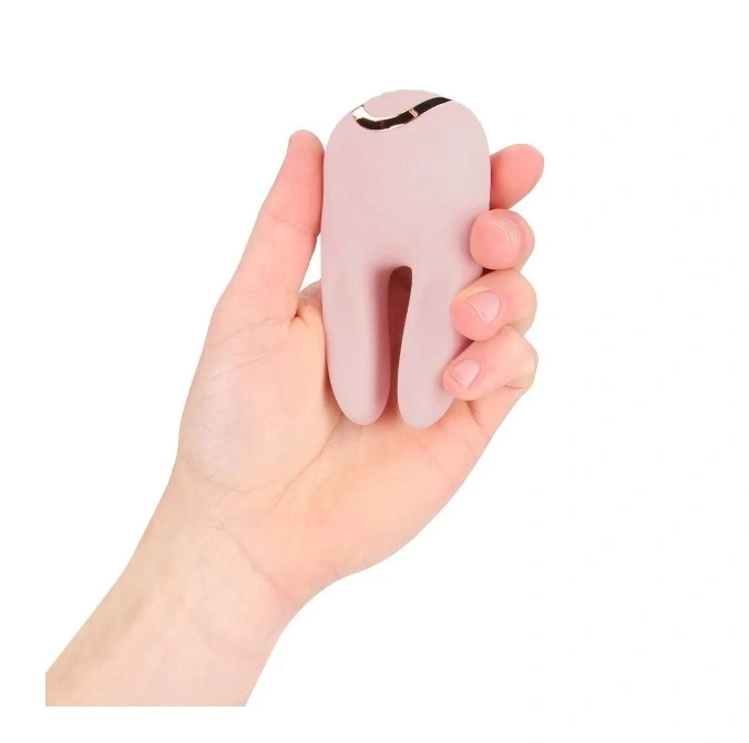 Stimulator Bonnie Double-Ended, 13 Moduri Tapare, Silicon, USB, Roz, 11 cm, Nr. 7, Erotic24.ro