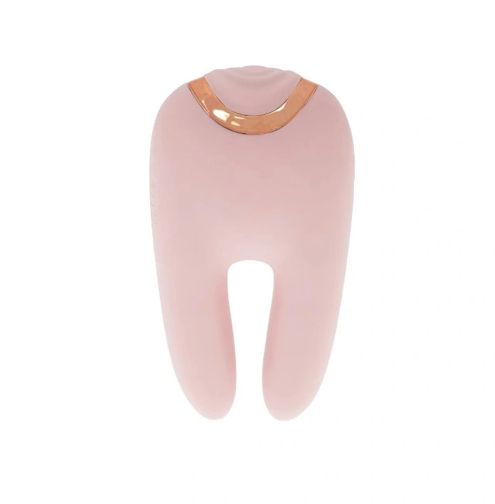 Stimulator Bonnie Double-Ended, 13 Moduri Tapare, Silicon, USB, Roz, 11 cm, Nr. 6, Erotic24.ro