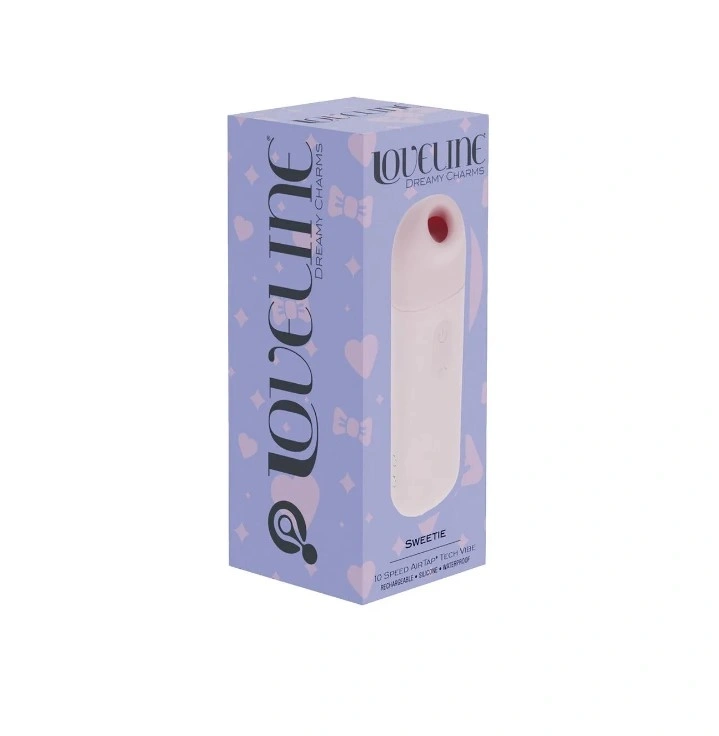 Stimulator Clitoris Sweetie, 10 Moduri Tapare, ABS si Silicon, USB Magnetic, Roz, 8.8 cm, #7, Erotic24.ro