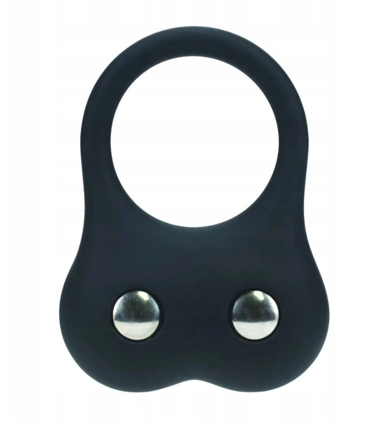 Inel de Penis Training Cock Ring, Silicon, Negru, 126 gr, Nr. 2, Erotic24.ro