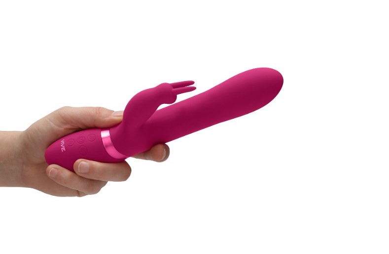 Vibrator Rabbit 3-in-1 Amoris Stimulating Beads Silicon Roz, #3, Erotic24.ro