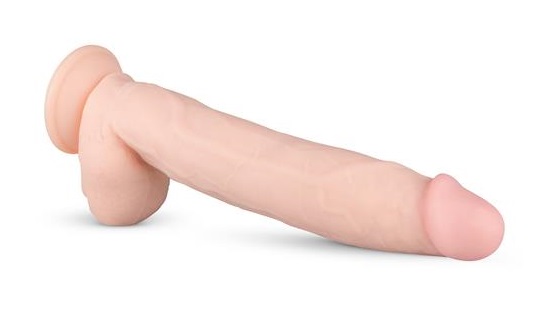 Vibrator Realist Dwane cu Telecomanda, 10 Moduri Vibratii, PVC, USB, Natural, 31 cm, #4, Erotic24.ro