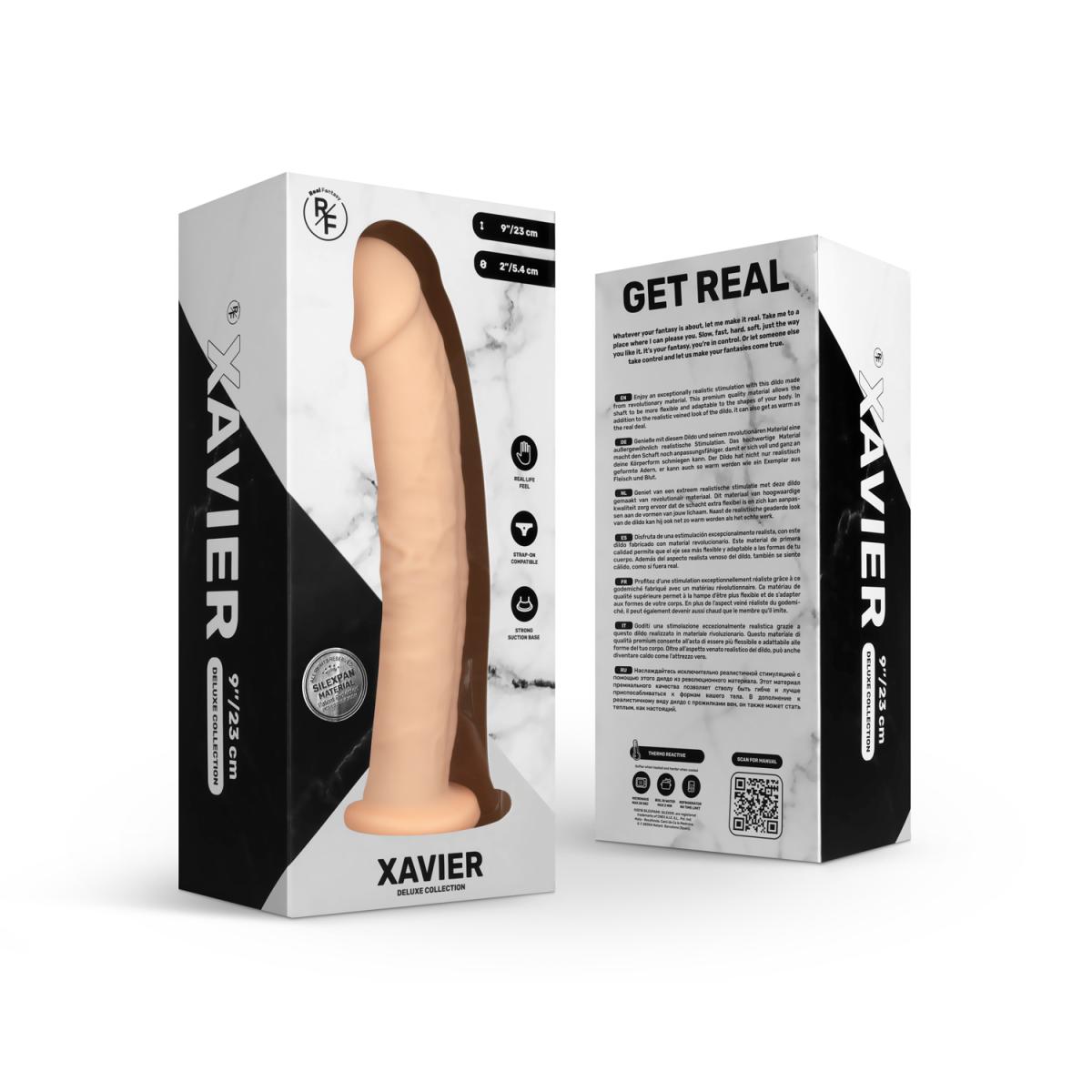 Dildo Realist Xavier Real Fantasy Deluxe Silexpan 23 cm, #8, Erotic24.ro