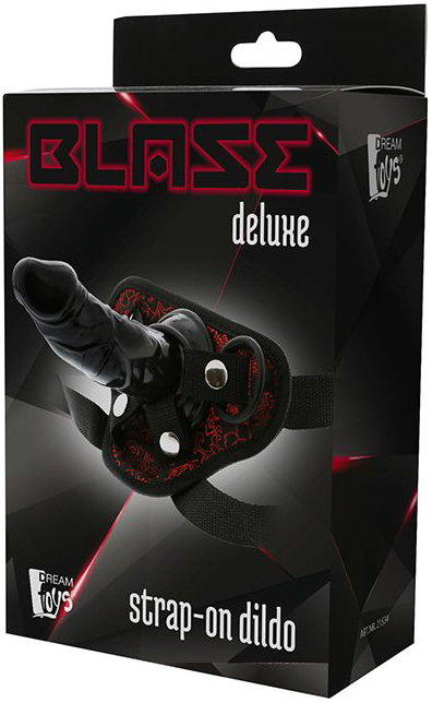 Strap-on Negru Blaze Deluxe, Nr. 4, Erotic24.ro