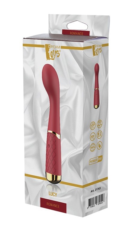 Vibrator Lucy Romance 10 Moduri Vibratii Silicon USB 19.5 cm, #5, Erotic24.ro