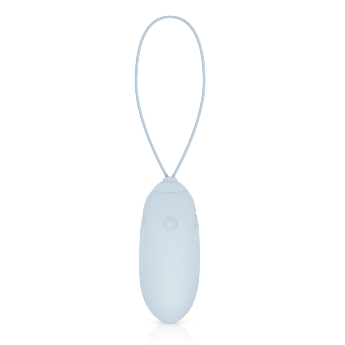 Ou Vibrator LUV EGG, Remote Control, 10 Moduri Vibratii, 4 Intensitati, Silicon, USB, Albastru, #2, Erotic24.ro
