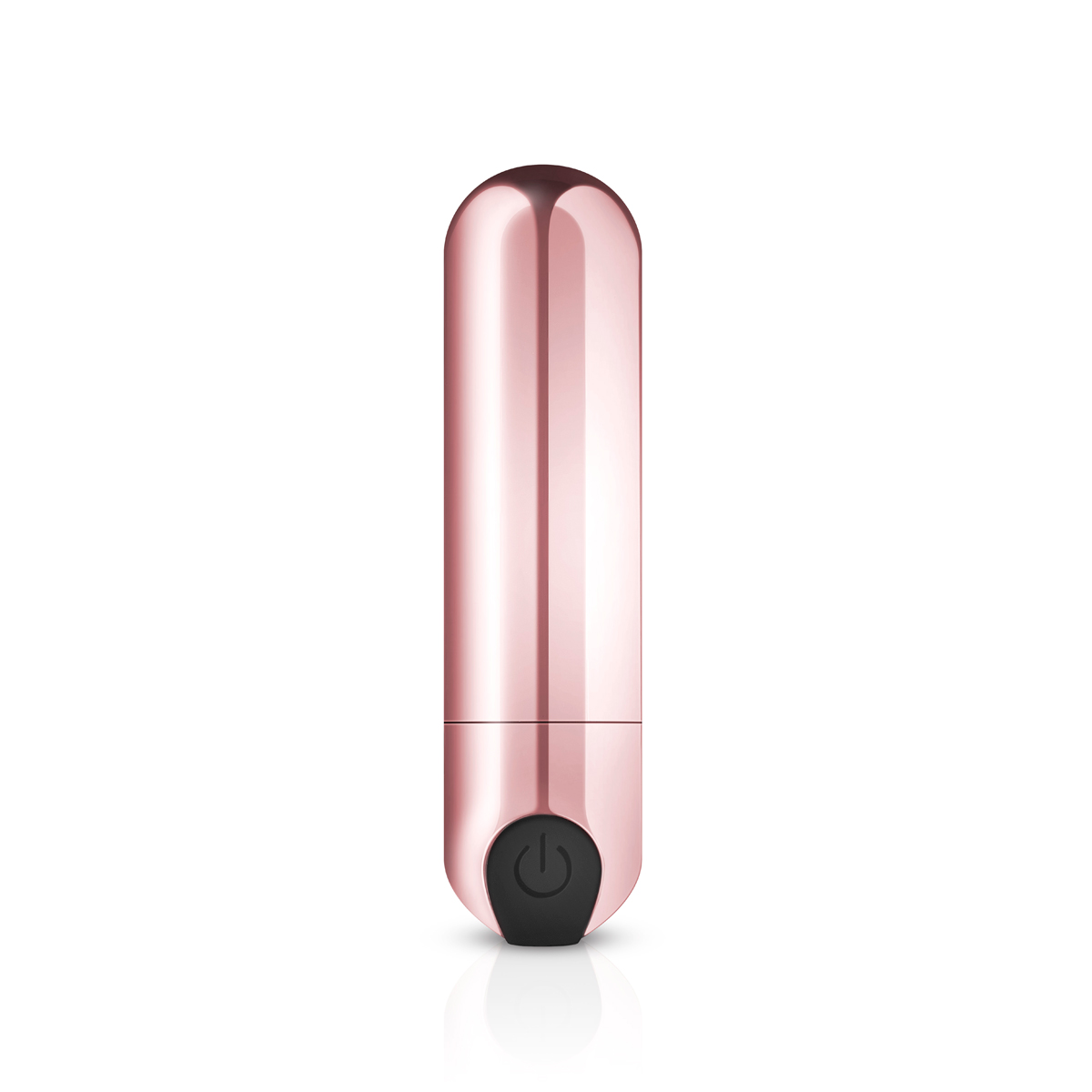 Bullet Vibrator Masaj Rosy Gold, 10 Moduri Vibratii, USB, 7.5 cm