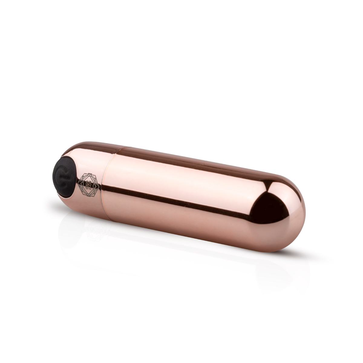 Bullet Vibrator Masaj Rosy Gold, 10 Moduri Vibratii, USB, 7.5 cm, Nr. 2, Erotic24.ro