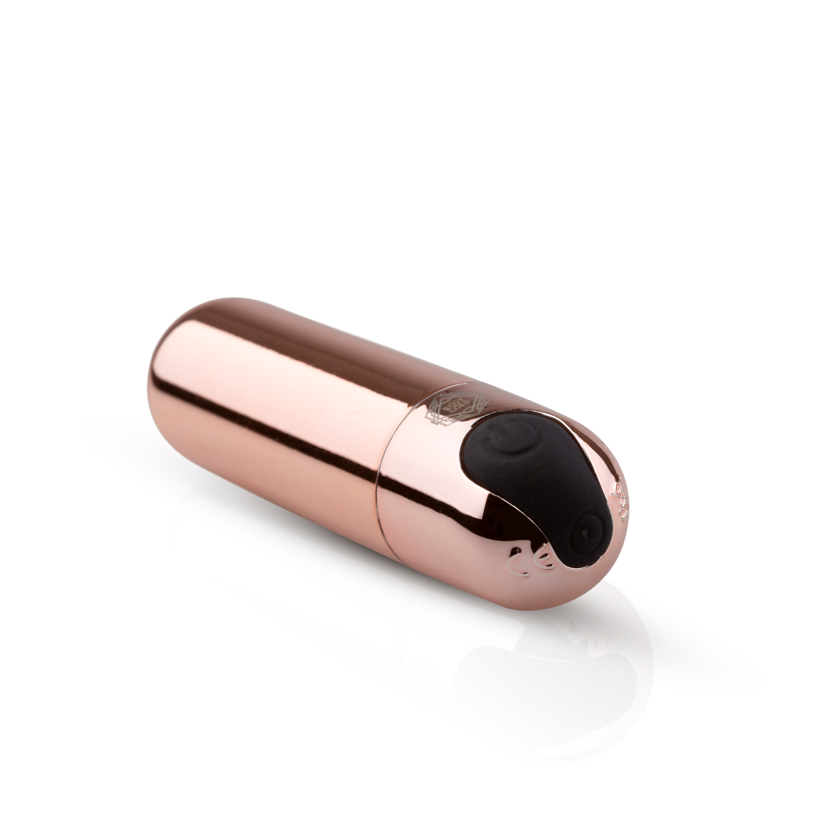 Bullet Vibrator Masaj Rosy Gold, 10 Moduri Vibratii, USB, 7.5 cm, Nr. 3, Erotic24.ro