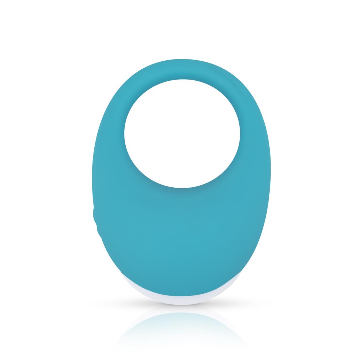 Inel de Penis Jose, 10 Moduri Vibratii, Silicon, USB, Turcoaz, Nr. 2, Erotic24.ro