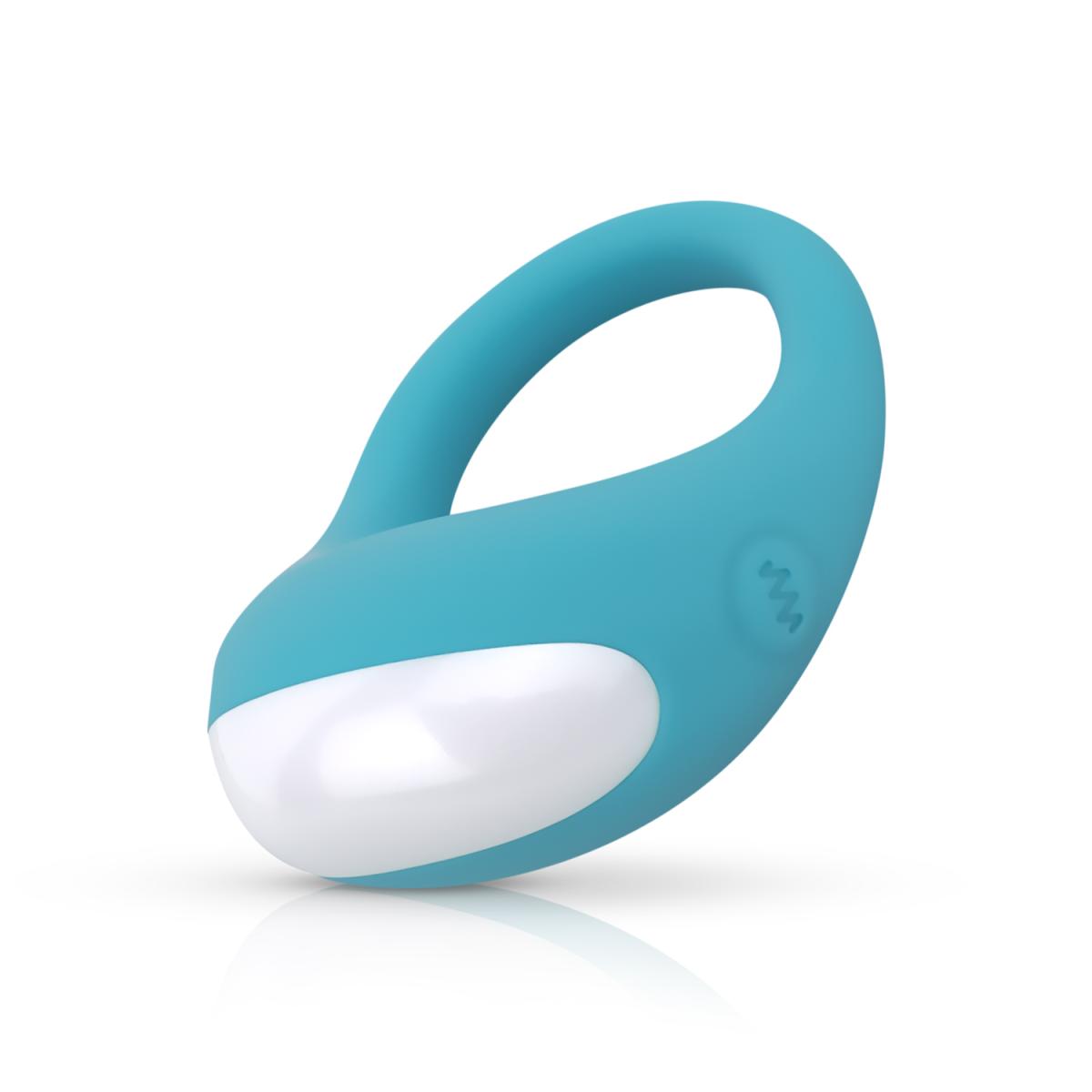 Inel de Penis Jose, 10 Moduri Vibratii, Silicon, USB, Turcoaz, Nr. 3, Erotic24.ro