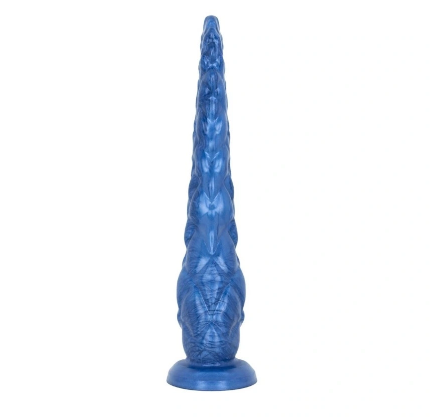 Dildo Mythical Mates Kraken's Grasp Tentacle cu Ventuza, Silicon, Albastru, 32.6 cm, #2, Erotic24.ro