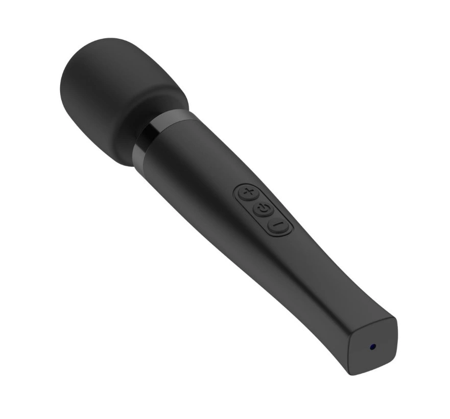Vibrator MyMagicWand Medium, 7 Moduri Vibratii, 4 Intensitati de Viteza, Silicon, ABS, USB, Negru, 25.8 cm, #4, Erotic24.ro
